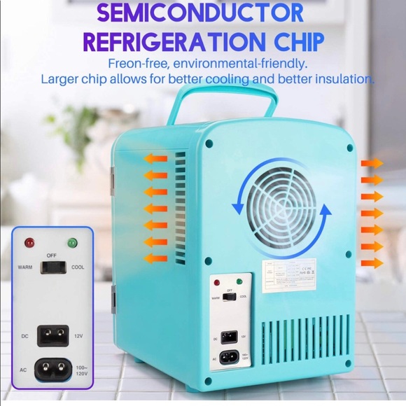 SOLD* Mini fridge in tiffany blue - Picture 4 of 10